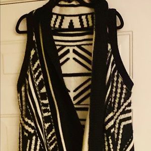 Black and white sweater